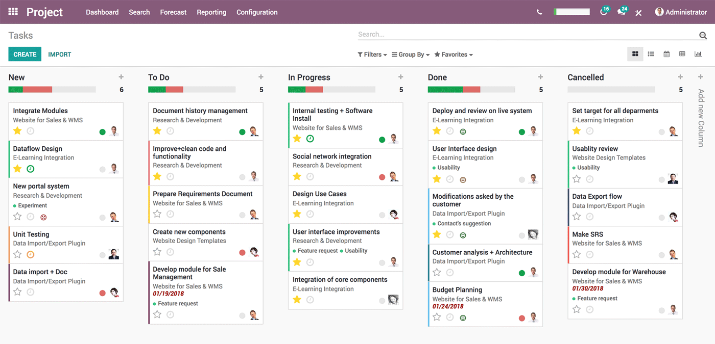 Odoo: organiseer, schema, plan, analyseer Odoo: organiseer, schema, plan, analyseer